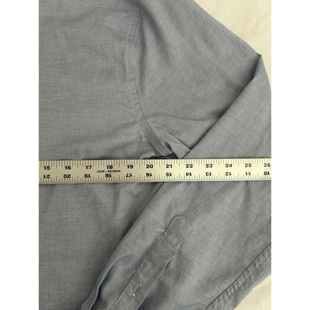 Banana Republic Mens Large Blue Long Sleeve Shirt Slim Fit Business